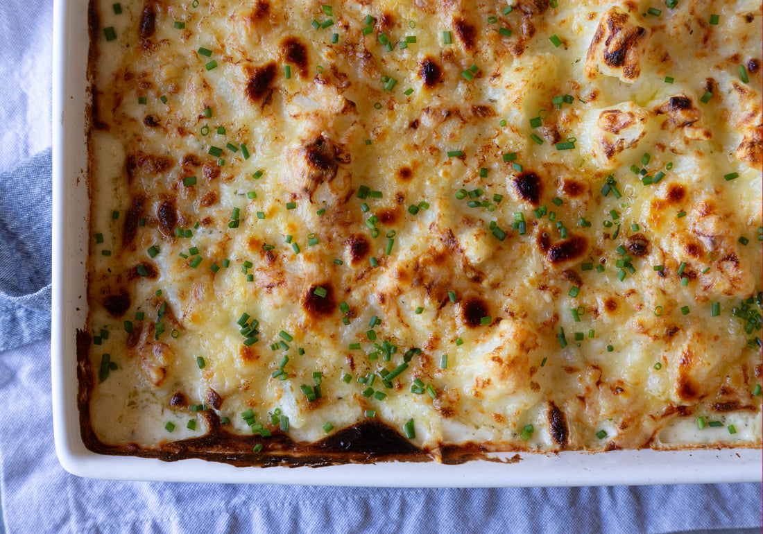 Cheesy Garlicky Potato Casserole