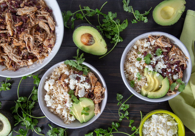 Slow Cooker Pollo Asada Rice Bowls